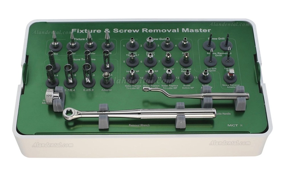 Implant Fixture & Screw Removal Master Kit MCT FSRK-02 Drill Guide Remover